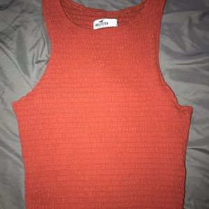 Hollister bring orange textured tank